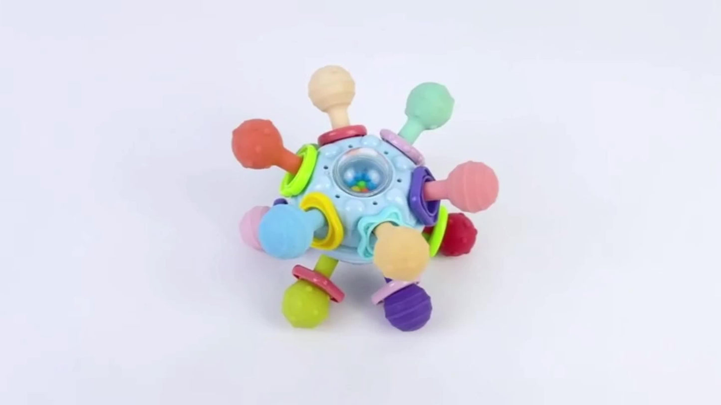 Baby Montessori Toy Baby Teething Teether Toys 6 To 12 Months: Teether Toys For Baby 6-12 Months | Baby Toys 0 To 6 Months Baby Teething Ball Toy 0-3 Month Rattle Infant Toys For 0-3-6-12 Months Baby