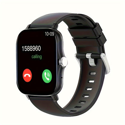Smart Watch With Wireless Calling/Dialing, Multiple Sports Modes, Fitness Tracker, Customizable Wallpaper, Compatible With IPhone/Android, Sporty Smartwatch With Health Monitoring