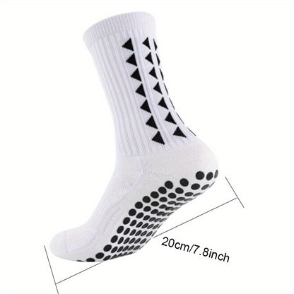 2/5/10 Pairs of Non-Slip Grip Socks for Men And Women, Suitable for Sports Like Football, Basketball, Baseball, Rugby, Soccer, Cycling, Running, Hiking, Tennis, And Skateboarding. These Professional Athletic Socks Feature a B