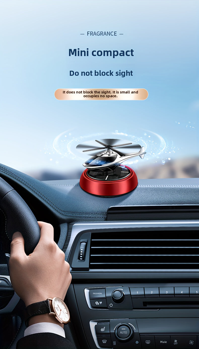 Car Perfume Diffuser Solar Aromatherapy Dashboard Helicopter Decoration Air Freshener Deodorant Car Accessories Gift