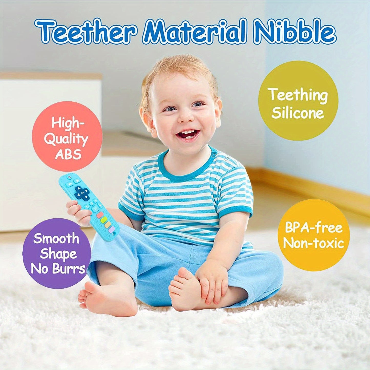 Newborn To 12-Months Teething Toys: Remote Control, Baby-Friendly Teethers For Boys & Girls! Christmas Halloween Gifts easter gift