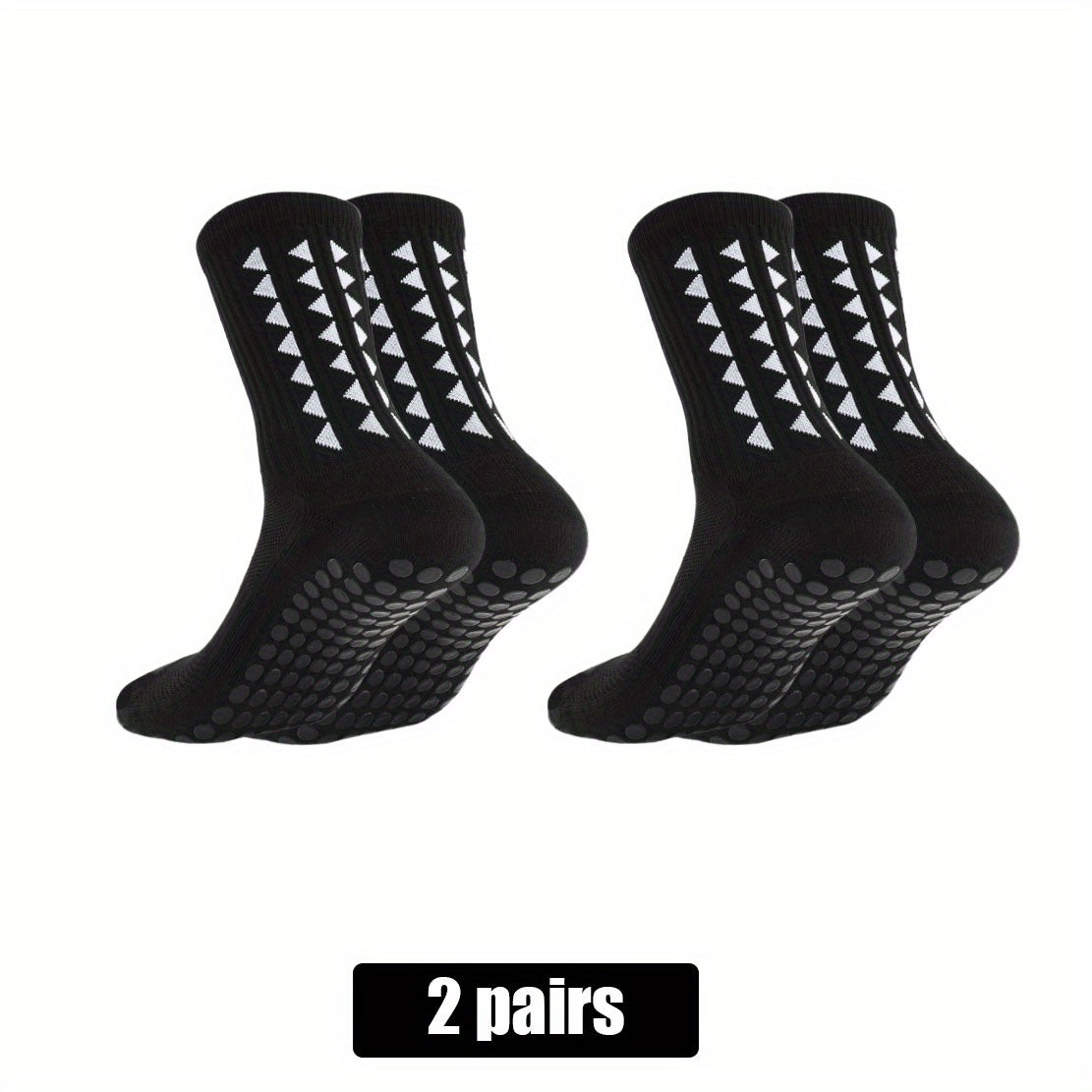 2/5/10 Pairs of Non-Slip Grip Socks for Men And Women, Suitable for Sports Like Football, Basketball, Baseball, Rugby, Soccer, Cycling, Running, Hiking, Tennis, And Skateboarding. These Professional Athletic Socks Feature a B