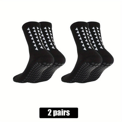 2/5/10 Pairs of Non-Slip Grip Socks for Men And Women, Suitable for Sports Like Football, Basketball, Baseball, Rugby, Soccer, Cycling, Running, Hiking, Tennis, And Skateboarding. These Professional Athletic Socks Feature a B