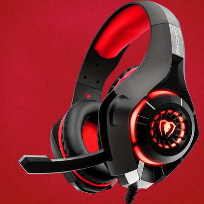 Gaming Headset for PS4 PS5 Xbox One Switch PC with Noise Canceling Mic, Deep Bass Stereo Sound