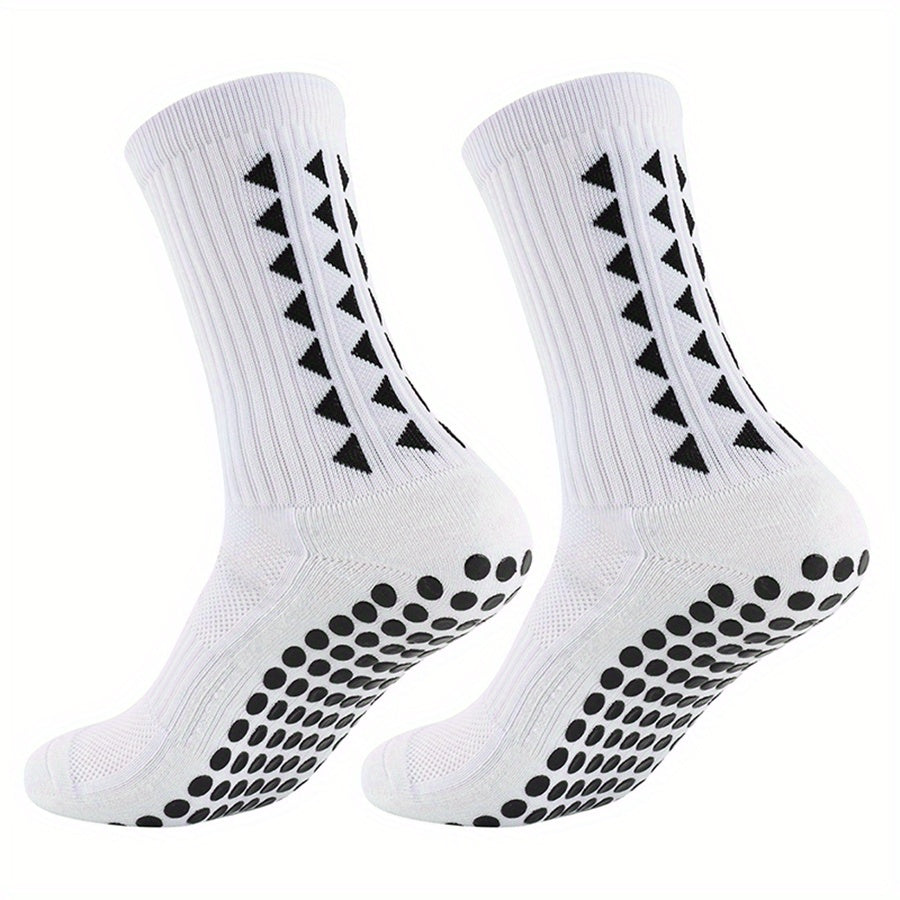 2/5/10 Pairs of Non-Slip Grip Socks for Men And Women, Suitable for Sports Like Football, Basketball, Baseball, Rugby, Soccer, Cycling, Running, Hiking, Tennis, And Skateboarding. These Professional Athletic Socks Feature a B