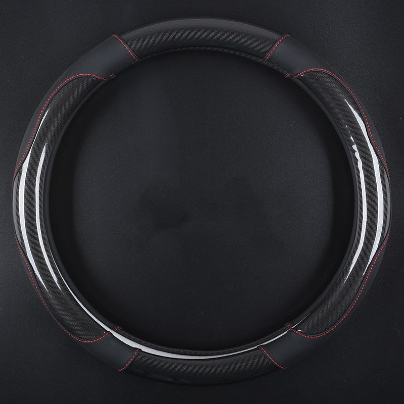 Carbon fiber car steering wheel cover