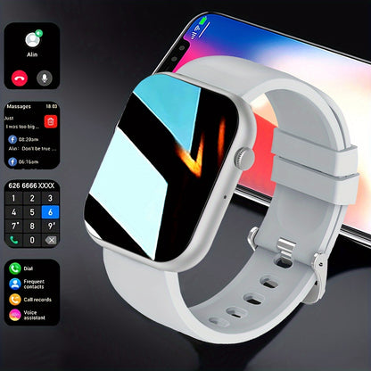 1.93-inch full-touch large-screen smartwatch, wireless talk/dial, IP67 waterproof, message alerts, various APP alerts, 100+ sports modes, suitable for men and women, sports watch, for iPhone/ android