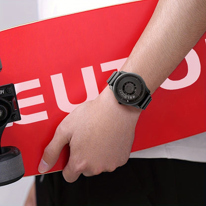 RELOWAY Men's Watch Magnetic Bead Letter Sports Watch