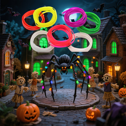 Automobile interior LED decorative lights, EL neon light strips, ambient lighting, modern car decoration, flexible LED light strips, long-lasting illumination, LED mood lighting, for night drivers, a must-have for car owners.