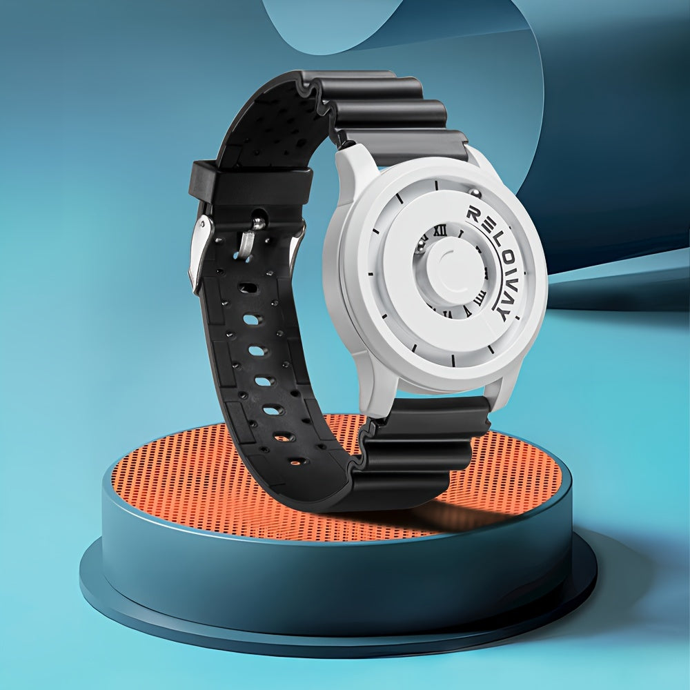 RELOWAY Men's Watch Magnetic Bead Letter Sports Watch