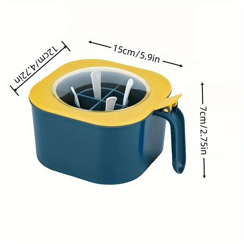 Four Compartments All-in-one Seasoning Box Kitchen Salt Seasoning Box Condiment Box Set Home With Spoon Spice Bottle Jar For Restaurant Eid Al-Adha Mubarak