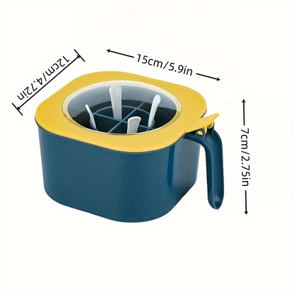 Four Compartments All-in-one Seasoning Box Kitchen Salt Seasoning Box Condiment Box Set Home With Spoon Spice Bottle Jar For Restaurant Eid Al-Adha Mubarak