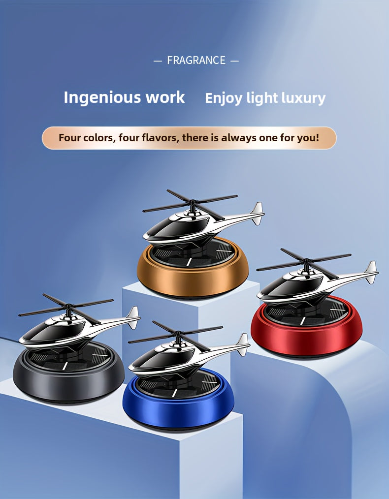 Car Perfume Diffuser Solar Aromatherapy Dashboard Helicopter Decoration Air Freshener Deodorant Car Accessories Gift