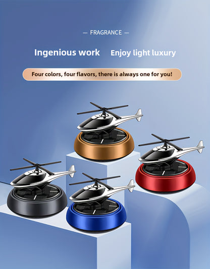 Car Perfume Diffuser Solar Aromatherapy Dashboard Helicopter Decoration Air Freshener Deodorant Car Accessories Gift