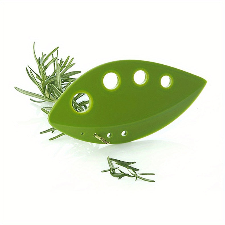 1pc, Leaf Stripper, Kitchen Vegetable Leaf Stripper, Plastic Leaf Peeler For Kale Chard Collard Greens Thyme Basil Rosemary, Leaf Stripper Tool, Kitchen Utensils, Apartment Essentials, College Dorm Essentials, Ready For Schoo