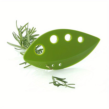 1pc, Leaf Stripper, Kitchen Vegetable Leaf Stripper, Plastic Leaf Peeler For Kale Chard Collard Greens Thyme Basil Rosemary, Leaf Stripper Tool, Kitchen Utensils, Apartment Essentials, College Dorm Essentials, Ready For Schoo