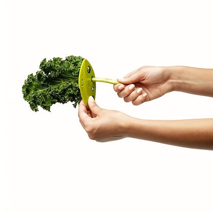 1pc, Leaf Stripper, Kitchen Vegetable Leaf Stripper, Plastic Leaf Peeler For Kale Chard Collard Greens Thyme Basil Rosemary, Leaf Stripper Tool, Kitchen Utensils, Apartment Essentials, College Dorm Essentials, Ready For Schoo