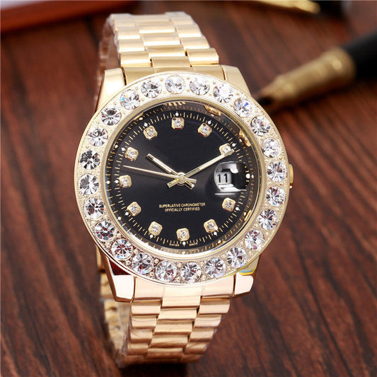 Stainless steel quartz watch