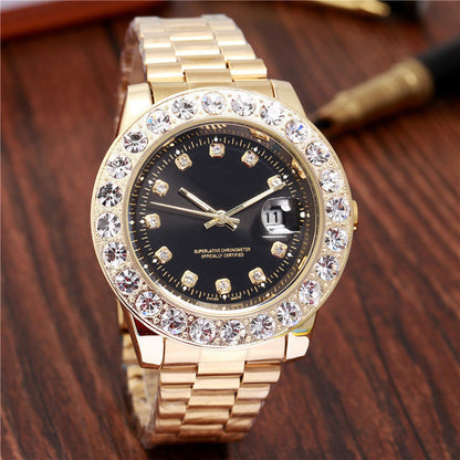 Stainless steel quartz watch
