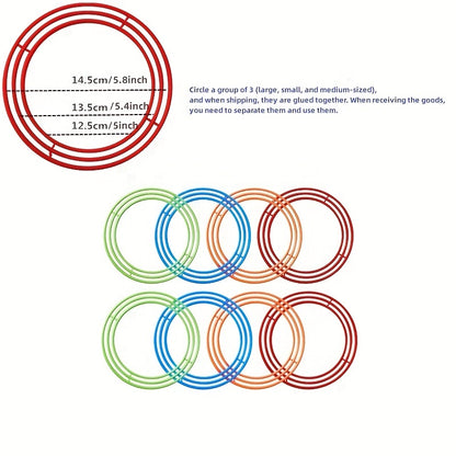 1 Tower 18 Laps/1 Tower 12 Laps Set Children's Loop Toys Folding Music Loop Kindergarten Throw Loop Game Props Family Parent-child