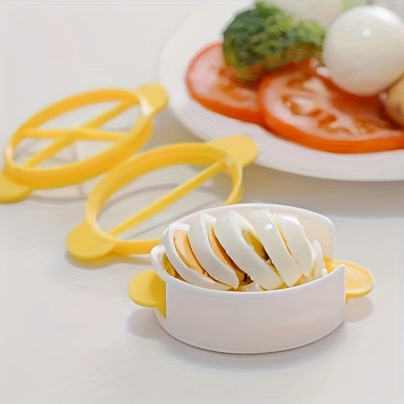 1pc, 3in1, Egg Slicer, Hard Boiled Eggs Slicers, Egg Cutter, Creative Egg Slicer, Kitchen Egg Cutter, Food Slicers, Fruit Slicers, Household Plastic Egg Slicers, Kitchen Tools, Kitchen Supplies, Kitchen Gadgets, Cheapest Item