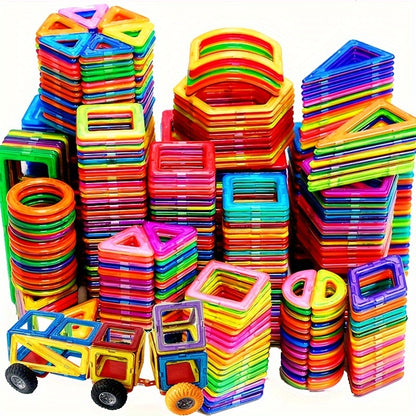 Magnetic Building Blocks Big Size 3D STEM Educational Magnetic Building Constructor Set Toys, Birthday Gifts, Learning Toys, Random Color Christmas, Halloween Gift