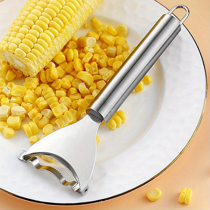 Stainless Steel Corn Stripper Tool - Efficient Kernel Remover, Easy-to-Use, Durable Kitchen Gadget for Fresh Corn Prep