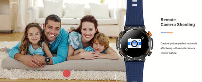 QTLLBT Smart Watch, Wireless Phone Answering, Outdoor Sports Watch, LED Light, High Quality, Compass Fitness Tracker, Pedometer, MMS Display, Suitable for Android, iPhone, Mobile Phone, Smart Watch for Men And Women, Gift