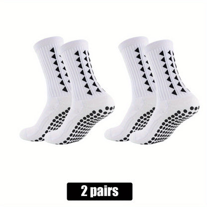 2/5/10 Pairs of Non-Slip Grip Socks for Men And Women, Suitable for Sports Like Football, Basketball, Baseball, Rugby, Soccer, Cycling, Running, Hiking, Tennis, And Skateboarding. These Professional Athletic Socks Feature a B