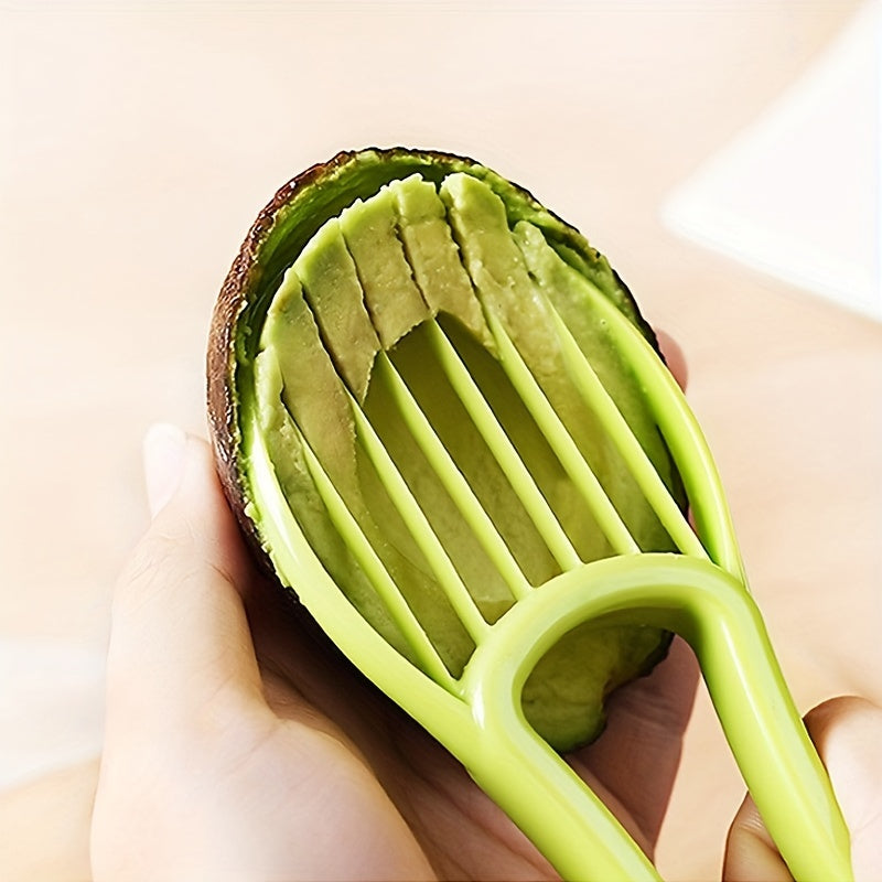 1pc, 3-in-1 Multifunctional Avocado Peeler, Fruit Meat Separator, Meat Scraper, Creative Kitchen Gadgets Kitchen Accessories