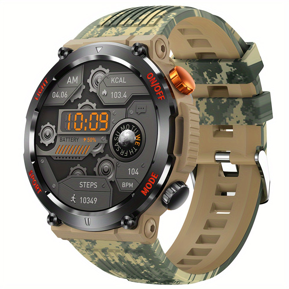 QTLLBT Smart Watch, Wireless Phone Answering, Outdoor Sports Watch, LED Light, High Quality, Compass Fitness Tracker, Pedometer, MMS Display, Suitable for Android, iPhone, Mobile Phone, Smart Watch for Men And Women, Gift