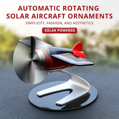 Solar-powered Aircraft Creative Men's Car Decoration Car Interior Accessories Desktop Decorations Gifts For Women And Men Car Enthusiasts easter gift