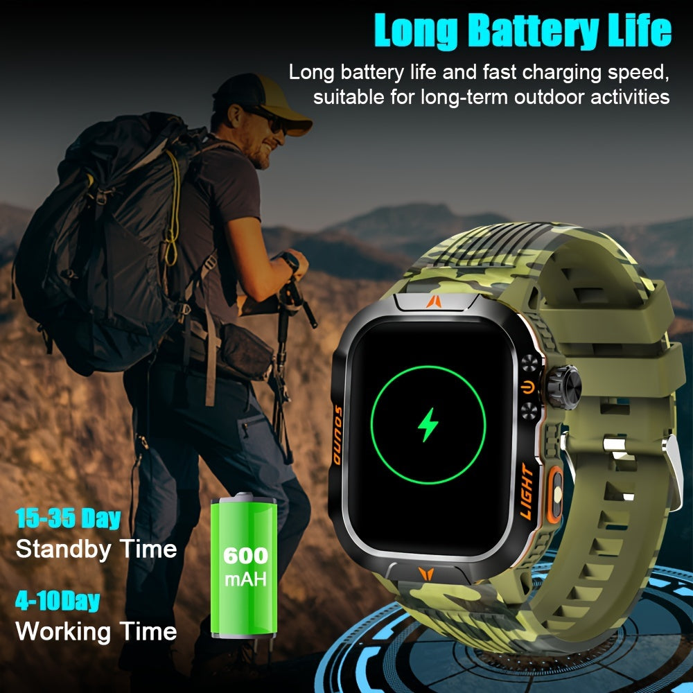 QTLLBT 2024New Smart Watch (Answer/Call) Outdoor Sports Watch LED Altimeter Barometer 100+ Sports Modes 600mAh Battery Multimedia Message Viewing Weather Pedometer Fitness Tracker For Android Phone Gift