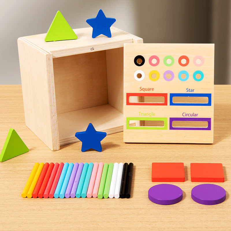 Action Shape Matching Wooden Classification Box Educational Toys