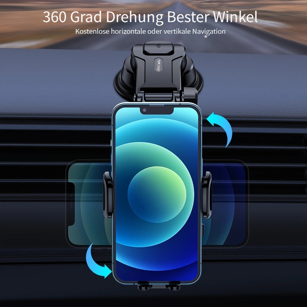 TOPK D38-C Car Phone Holder - Adjustable Horizontal and Vertical Mount for Car Dashboard, Compatible with All Phones, Upgraded Cell Phone Holder for Easy Viewing and Navigation