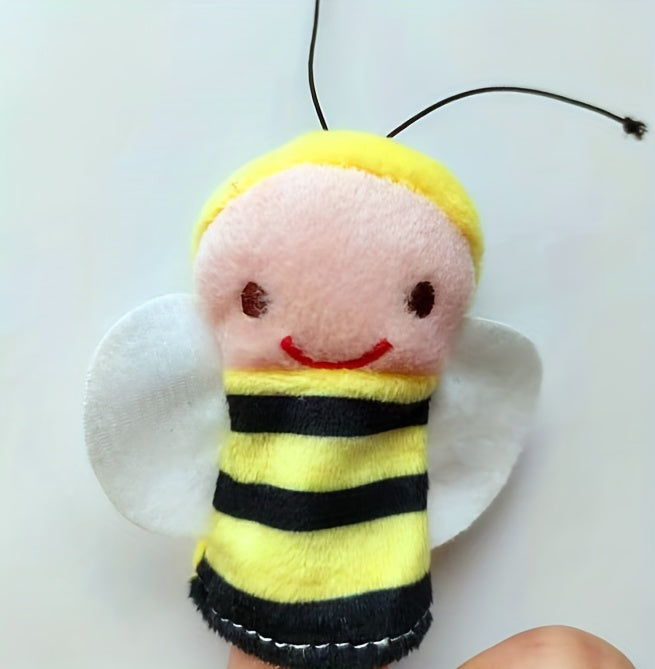 10pcs Mini Animal Finger Puppets Set, Small Cartoon Animal Finger Toys, Educational Family Time Story Time Toys, Party Favors For Shows, Playtime, Schools easter gift