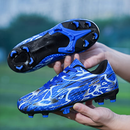 Men's Trendy Cool FG Non Slip Soccer Shoes, Comfortable Wear-resistant Football Shoes For Training Competition, All Seasons