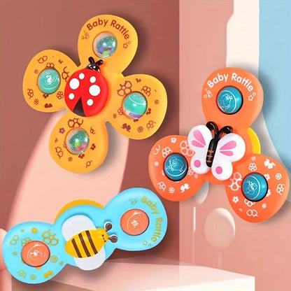 Baby Toddler Bathroom Toys Cute Butterfly Bee Model Bathroom Turn Music Toy Gift