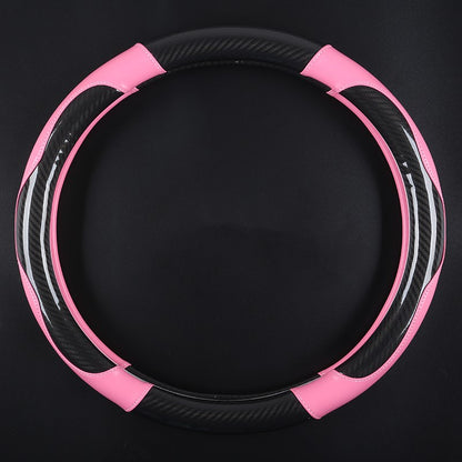 Carbon fiber car steering wheel cover