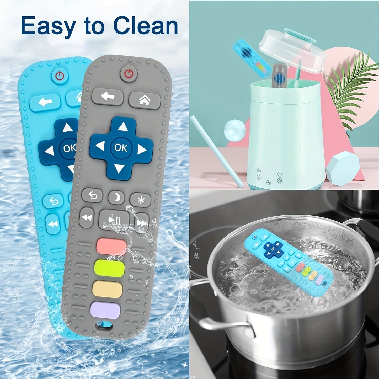 Newborn To 12-Months Teething Toys: Remote Control, Baby-Friendly Teethers For Boys & Girls! Christmas Halloween Gifts easter gift