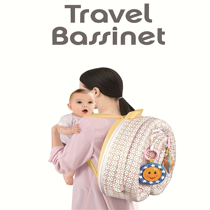 Travel-Ready Portable Bassinet For Babies, Foldable, Sun Protection, Breathable Mosquito Net & Toys, Halloween, Thanksgiving And Christmas Gift Carnival