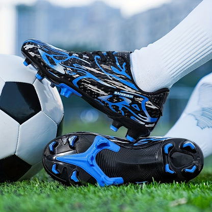 Men's Trendy Cool FG Non Slip Soccer Shoes, Comfortable Wear-resistant Football Shoes For Training Competition, All Seasons