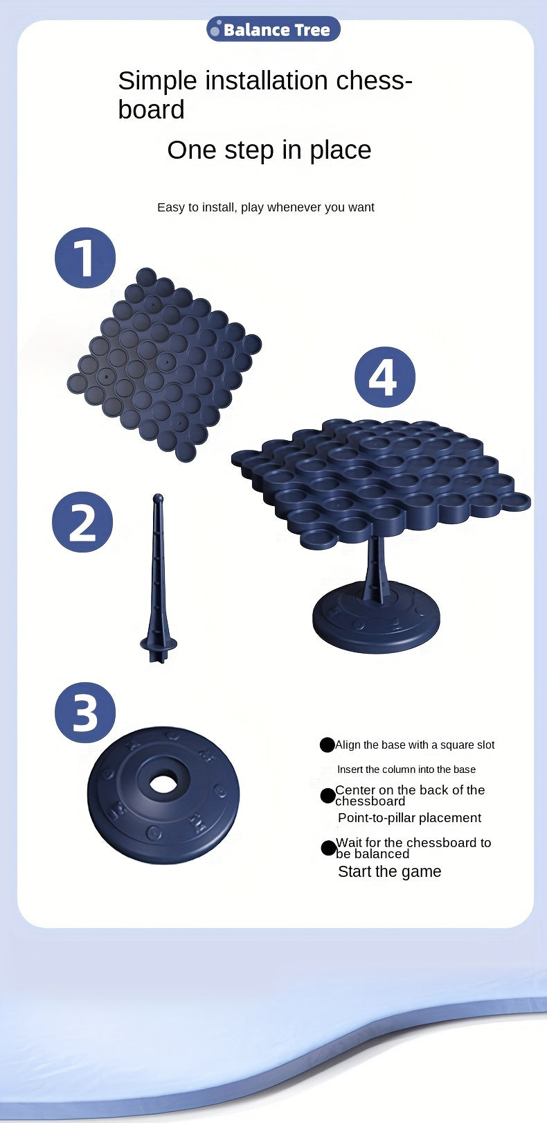 Astronaut Balance Tree Board Game.Focus Training Parent-child Interactive Brain Thinking Puzzle Toys Christmas, Halloween Gift