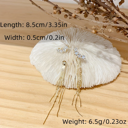 Five-pointed Star Tassel Chain Long Earrings Female Party Jewelry Gift