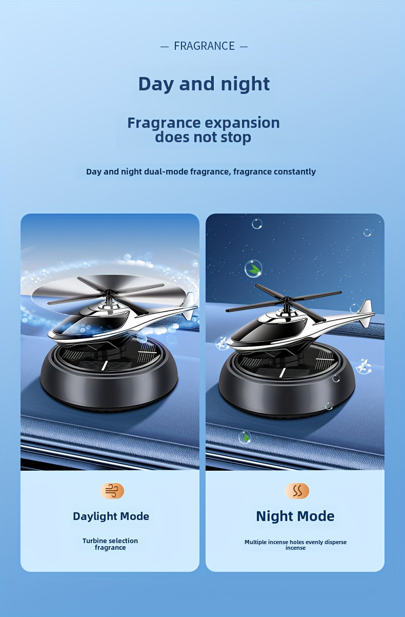 Car Perfume Diffuser Solar Aromatherapy Dashboard Helicopter Decoration Air Freshener Deodorant Car Accessories Gift
