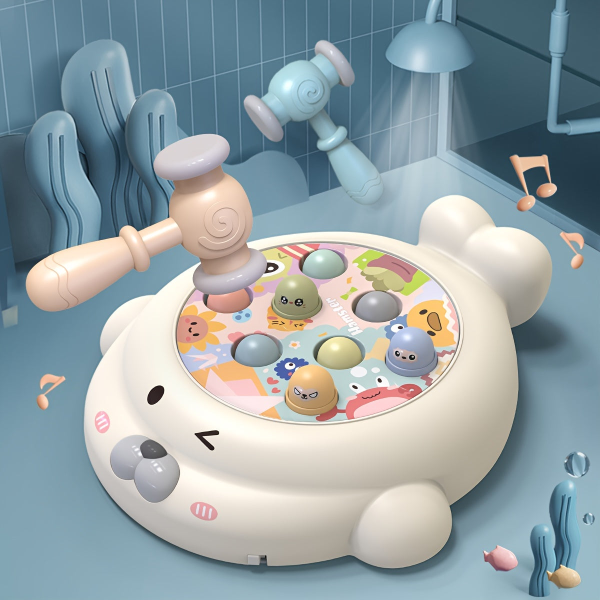 1 Set Cute Seal Hitting Mole Music Toys For Boys And Girls, Suitable For Babies To Exercise Hand-eye Coordination And Daily Play Use