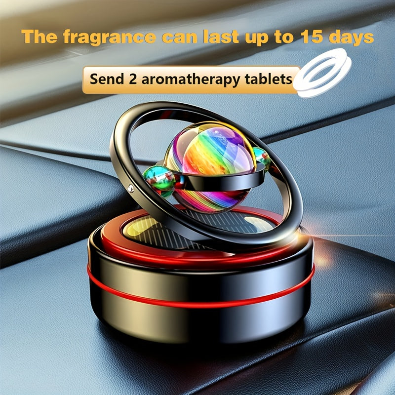 Solar Rotation, Aromatherapy Air Freshener Car, Perfume Solar Diffuser Car Aromatherapy Car Air Freshener