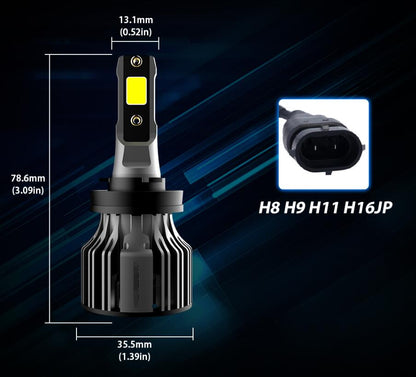 Car LED Headlight Bulbs 6000K Auto Headlamp Kit