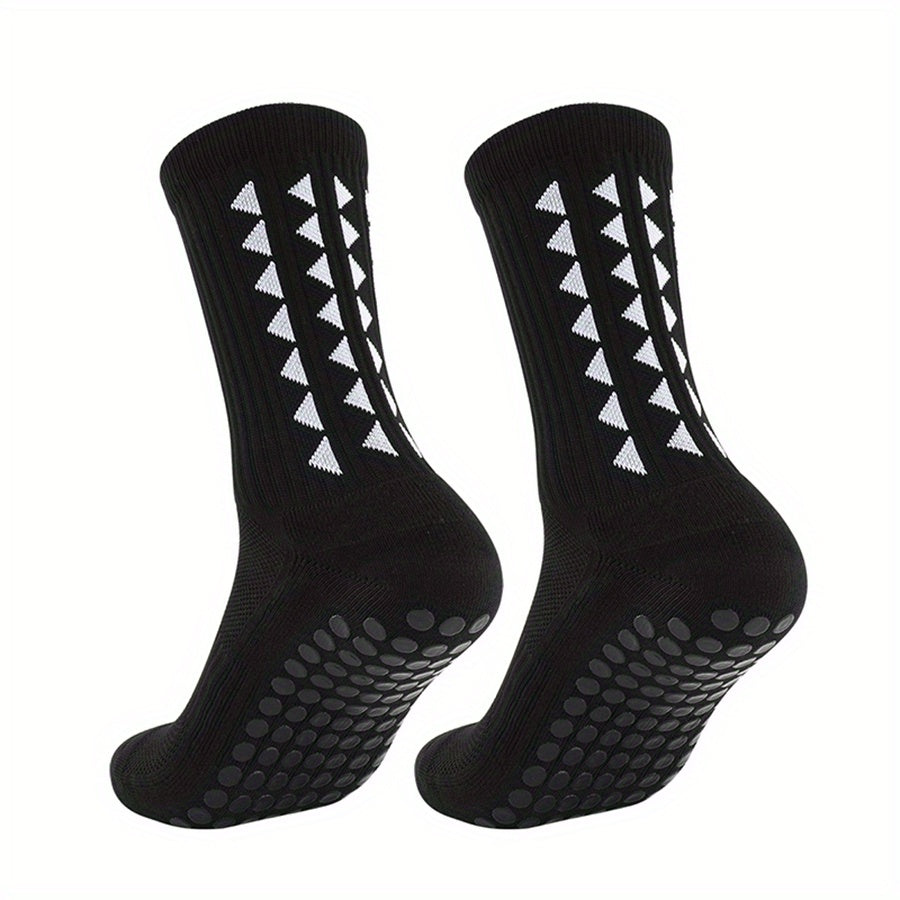 2/5/10 Pairs of Non-Slip Grip Socks for Men And Women, Suitable for Sports Like Football, Basketball, Baseball, Rugby, Soccer, Cycling, Running, Hiking, Tennis, And Skateboarding. These Professional Athletic Socks Feature a B