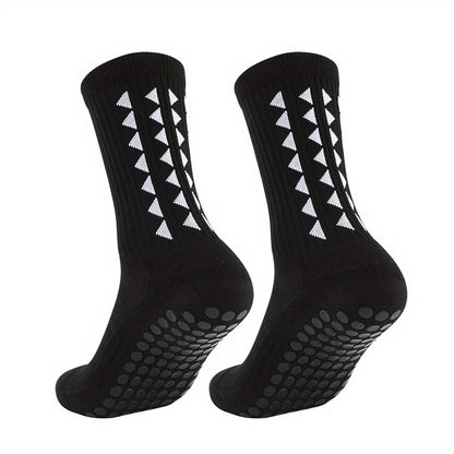 2/5/10 Pairs of Non-Slip Grip Socks for Men And Women, Suitable for Sports Like Football, Basketball, Baseball, Rugby, Soccer, Cycling, Running, Hiking, Tennis, And Skateboarding. These Professional Athletic Socks Feature a B